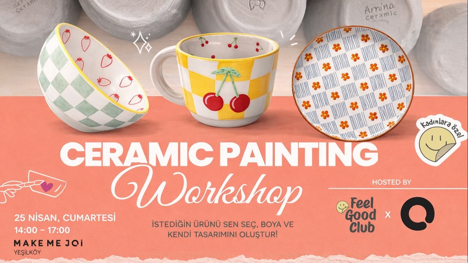 Ceramic Painting Workshop • Women Only