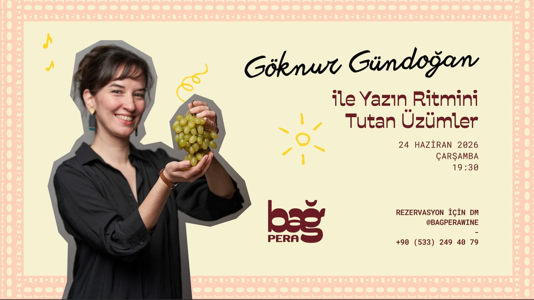 Göknur Gündoğan ile Yazın Ritmini Tutan Üzümler