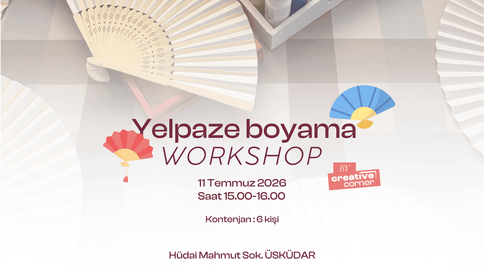 Yelpaze boyama workshop