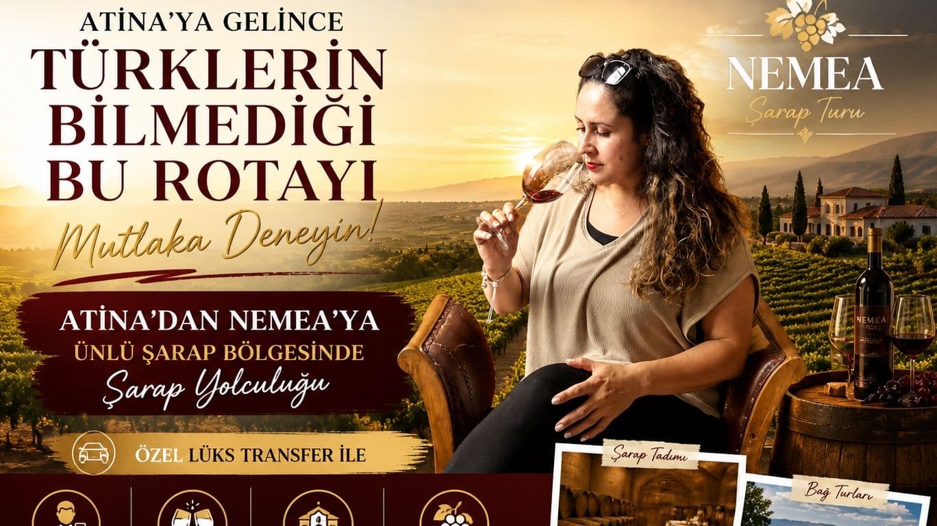 Atina/Nemea Sarap Bölgesinde Sarap Tadimi ve Bag gezisi (Lokal Sommelier eşliğinde)