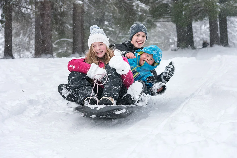 Tobogganing - Kids Day Out
