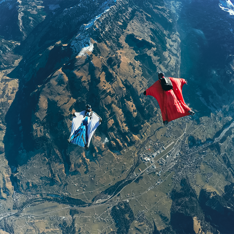 Wingsuit Flying, Lauterbrunnen Valley, Switzerland