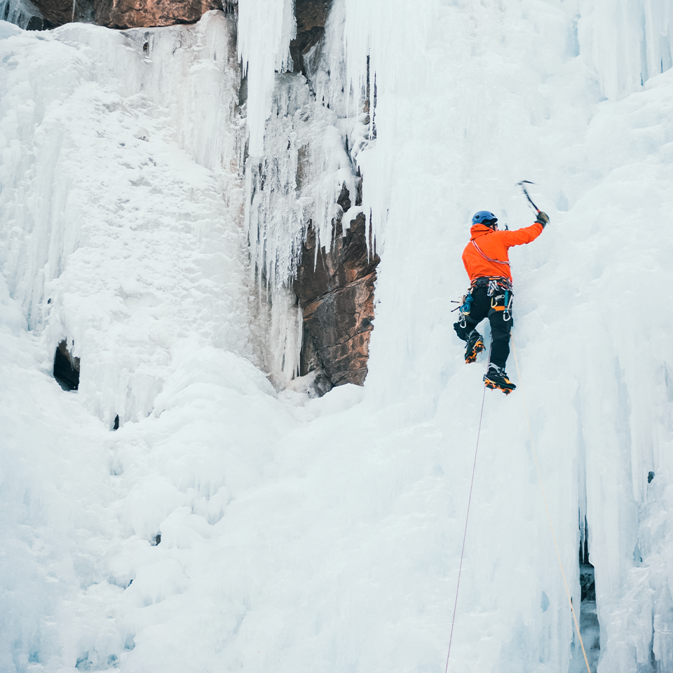 Ice Climbing, Ouray Ice Park, Colorado, USA